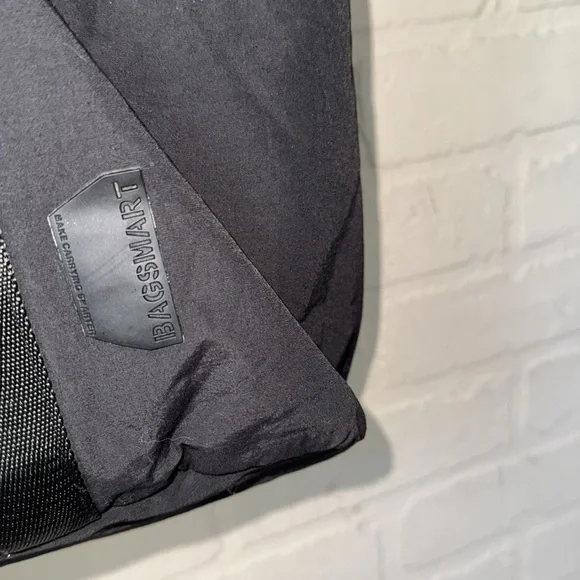 Bagsmart Black Tote Bag double strap ultra lightweight travel carryon - Picture 2 of 4